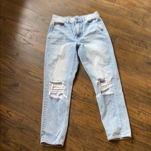 AEO Ripped Mom Jeans